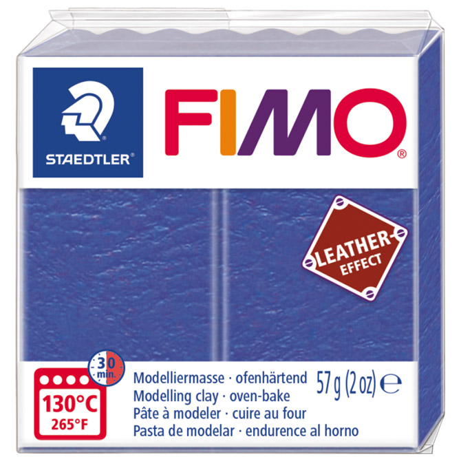 Masa za modeliranje   57g Fimo Effect Leather-effect Staedtler 8010-309 indigo!!