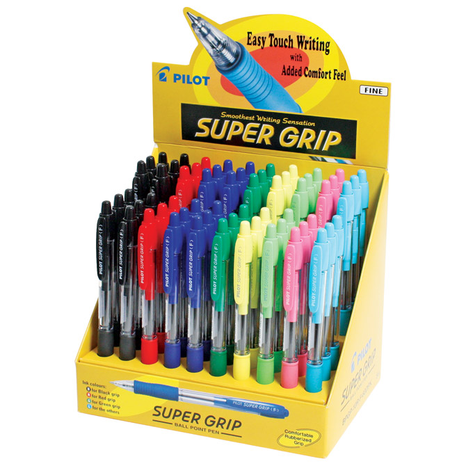 Stalak s olovkama kemijskim pk60 Super grip Pilot BPGP-10R-60DPK