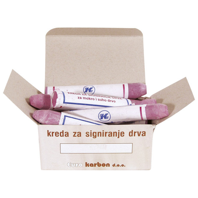 Kreda šumarska debela pk12 Karbon crvena!!
