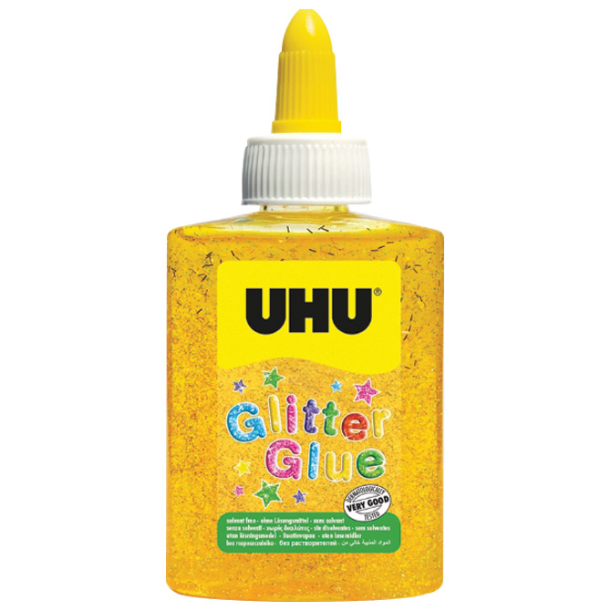Ljepilo glitter glue 88ml UHU LO181812 žuto!!