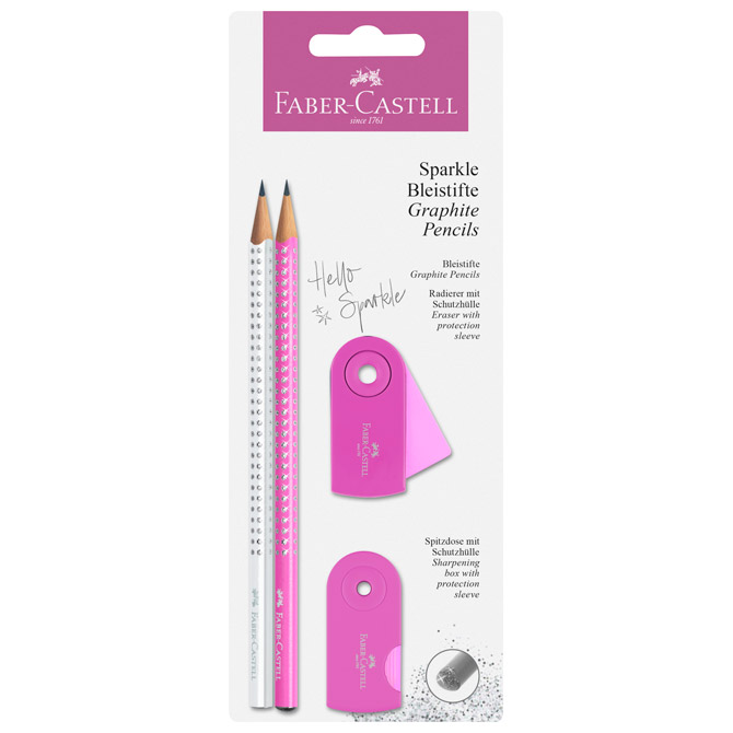 Set Sparkle Faber-Castell 218477 bijelo/rozi blister!!