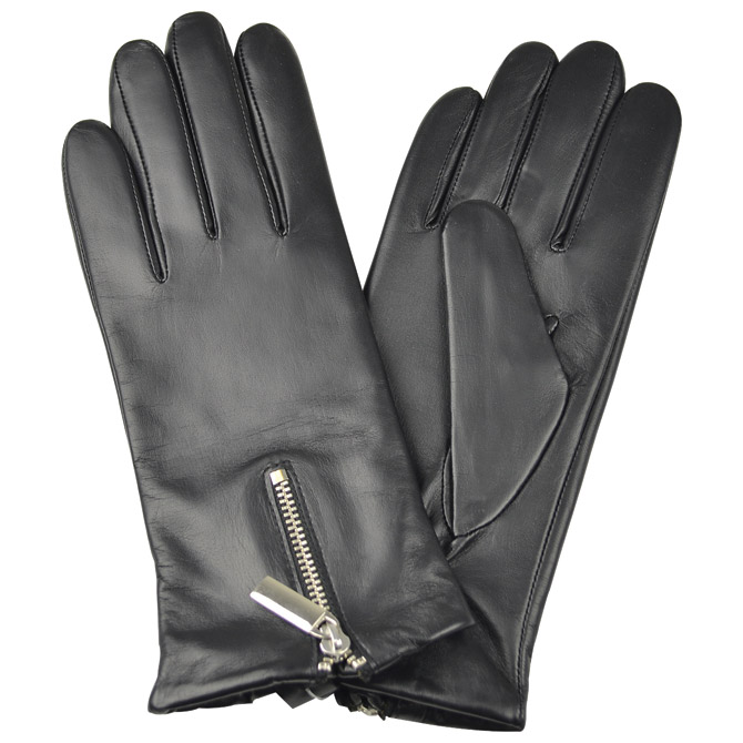 Rukavice kožne ženske Galko 71-0067-R01 crne M!!