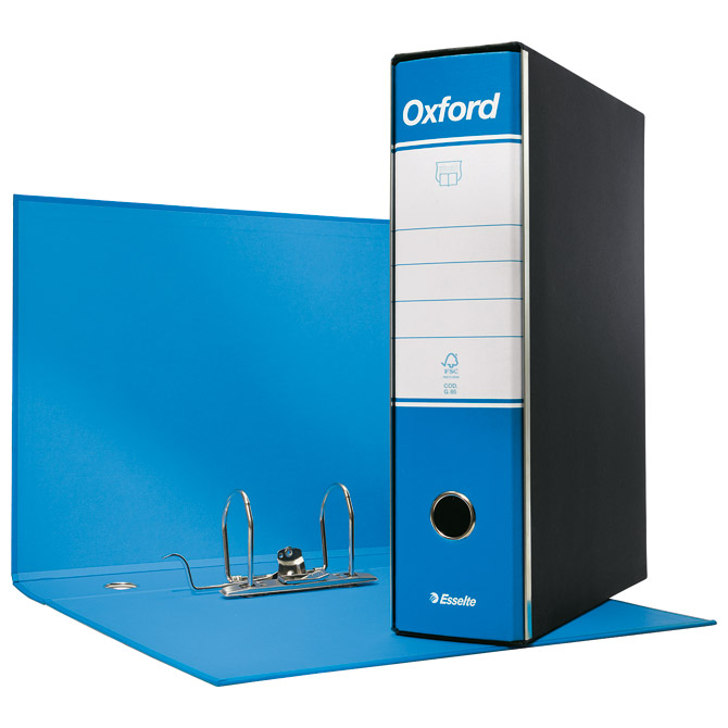 Registrator A4 široki u crnoj kutiji Oxford Esselte 390785800 svijetlo plavi!!