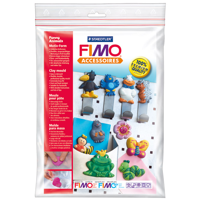 Kalup za modeliranje veliki Smiješne životinje Fimo Staedtler 874209 blister!!