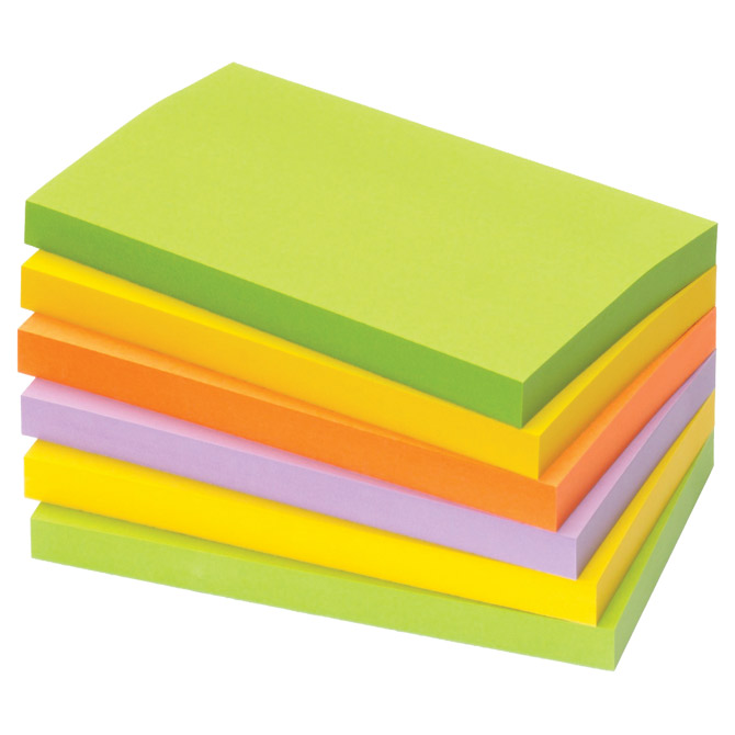 Blok samoljepljiv 125x75 mm 100L Spring Global Notes 5855-76 neon sortirano