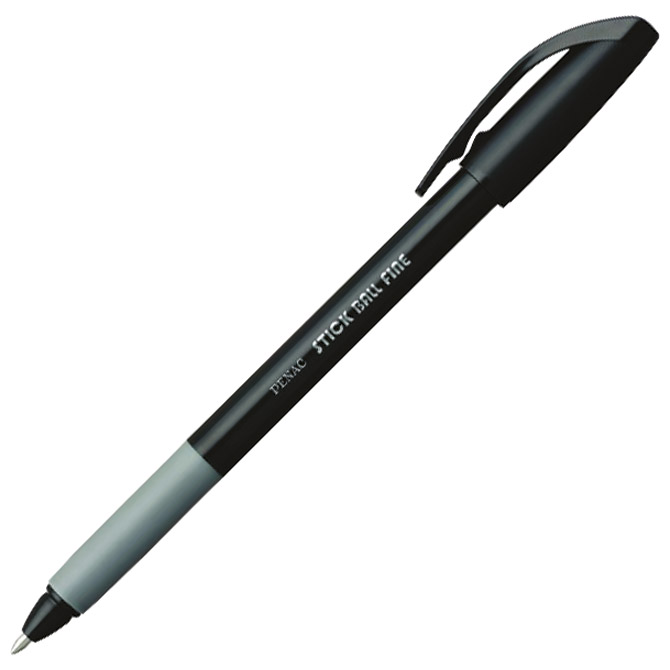 Olovka kemijska grip Stick Ball uložak crni Penac BA3401-06F crna!!