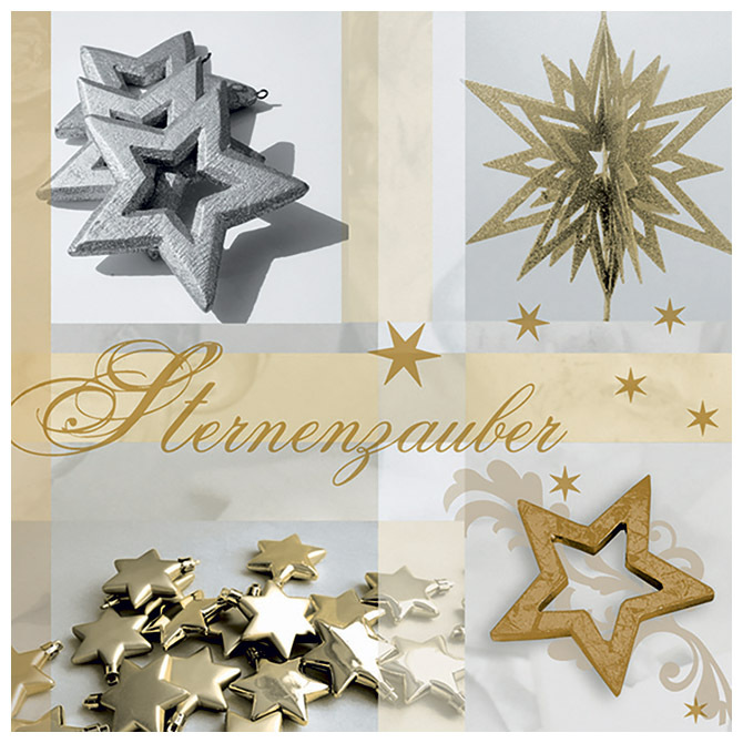 Salvete troslojne 33x33cm pk20 Magic stars Herlitz 40030197!!