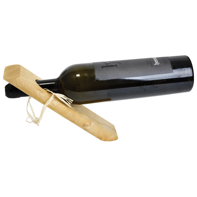 Držač za butelje drveni