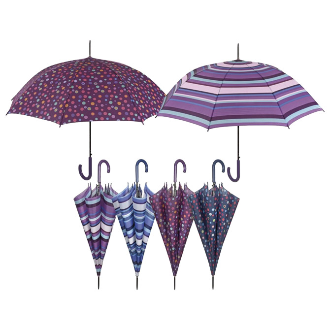 Kišobran automatik s plastičnom ručkom Basic Perletti 12037 sortirano!!