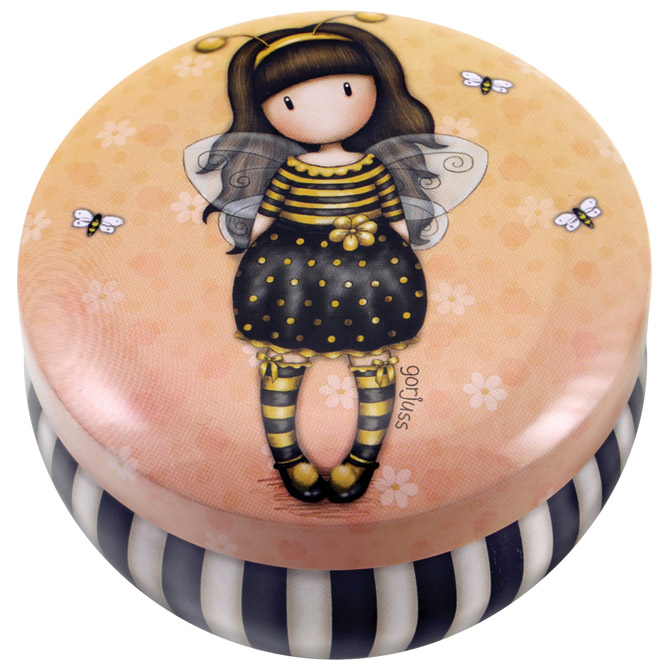 Kutija ukrasna metalna s poklopcem Bee Loved Gorjuss 242JB