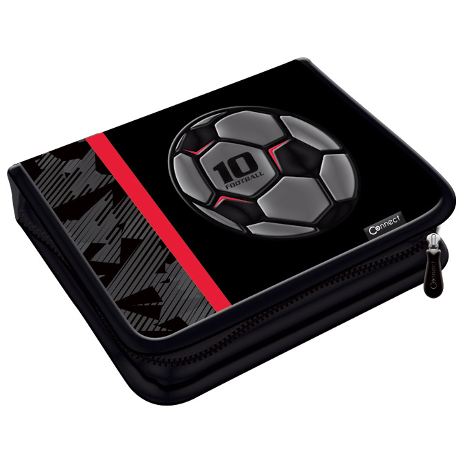 Pernica puna 1zip 2preklopa Football Team 1B Connect crno-sivo-crvena