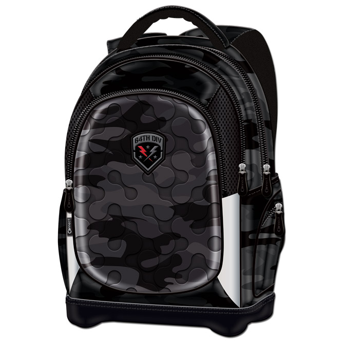 Ruksak školski anatomski lagan Army Camo Gray Connect crno-sivi!!