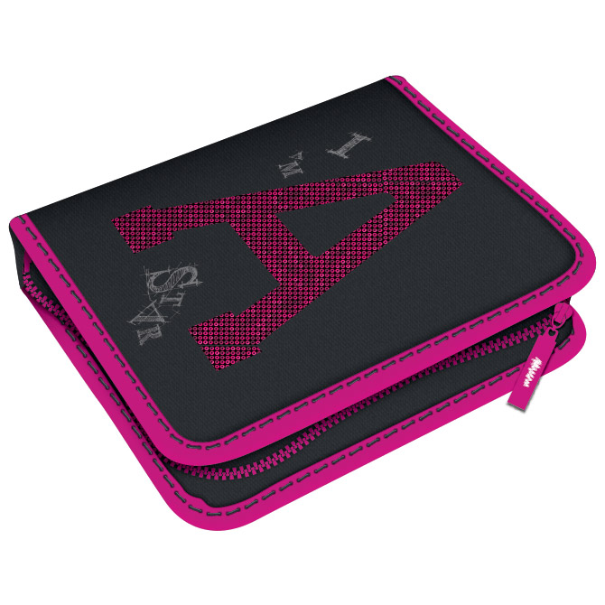 Pernica puna 1zip 2preklopa I Am A Star 1B Connect sivo-roza!!