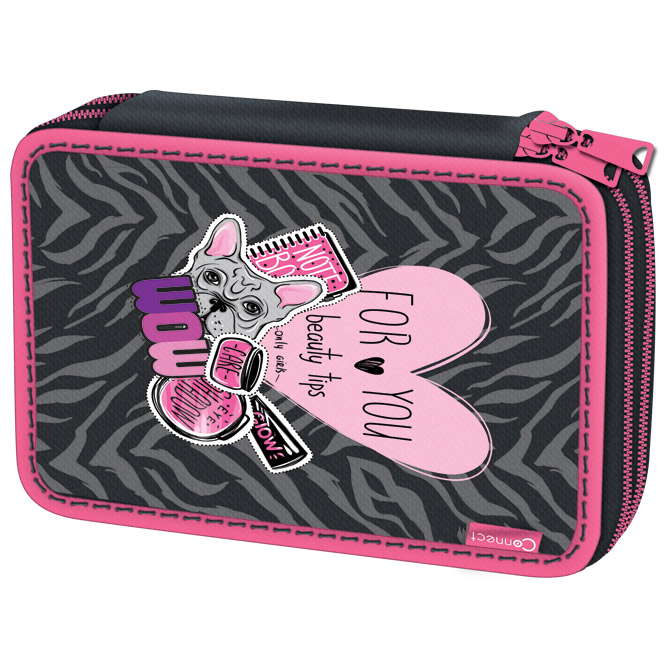 Pernica puna 2zipa Beauty Tips Connect sivo-roza!!