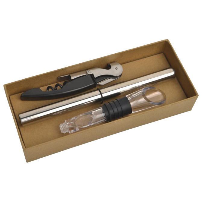 Set za vino - 3 dijela u kartonskoj kutiji Vanilla Season H7200200AJ3