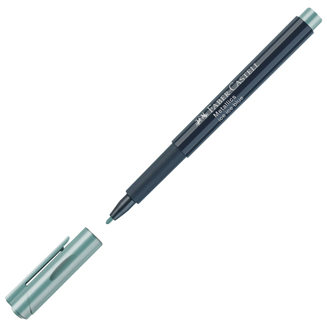 Marker permanentni 1-2 mm Metallic Faber-Castell 160792 metalik plavi!!