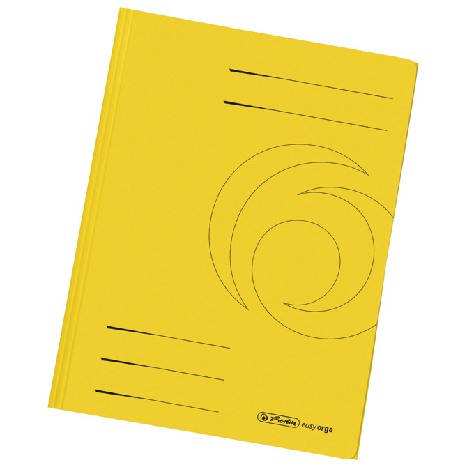 Fascikl klapa karton reciklirani A4 Herlitz 11076437 (300002991) žuti