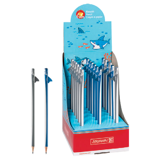 Olovka grafitna HB Shark Brunnen 10-27397 03 sortirano