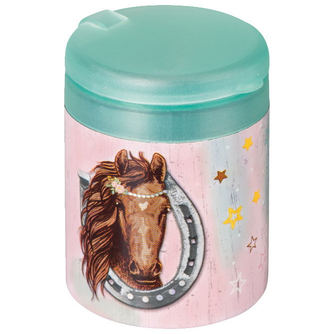 Šiljilo metalno s pvc kutijom 2rupe Ponylove Brunnen 10-29891 742!!