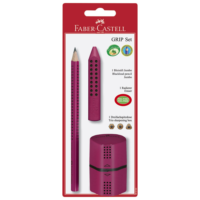 Set Jumbo Grip 2001 Faber Castell 280283 tamno rozi blister!!