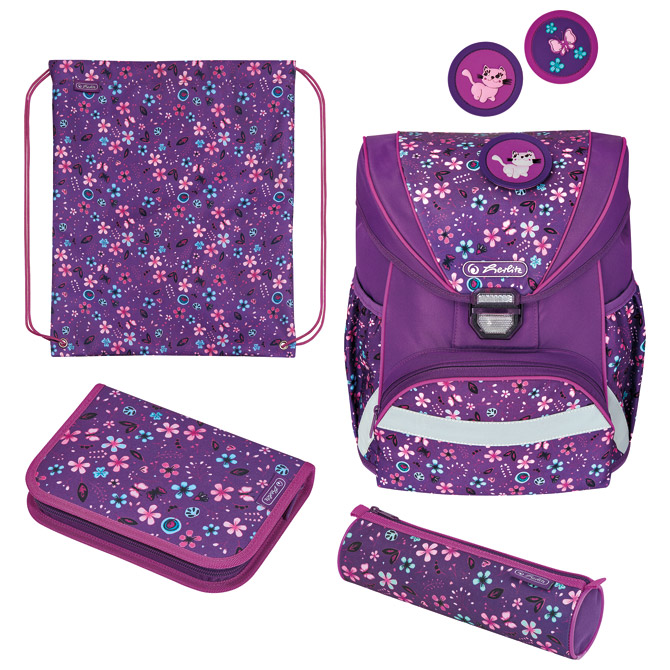 Torba školska anatomska 4/1 Ultralight Plus Flowers Herlitz 50026807!!