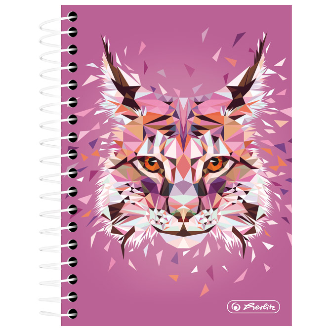 Blok kolegij 10x14cm karo 200L Wild Animals ris Herlitz 50027866!!