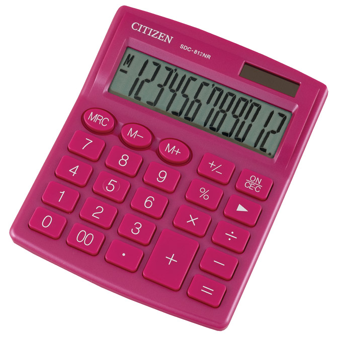 Kalkulator komercijalni 12mjesta Citizen SDC-812NRPKE rozi blister!!