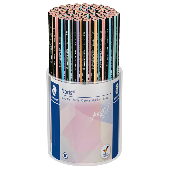 [000043115] Olovka grafitna HB Noris Pastel trokutaste u čaši pk72 Staedtler 118 KP72PA!!
