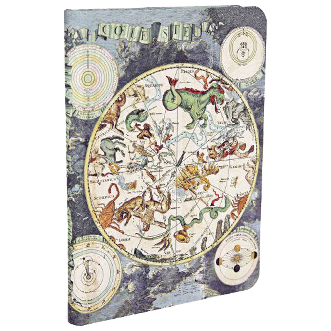 Notes 13x18cm-midi crte  88L s gumicom Celestial Planisphere Paperblanks PB5296-8