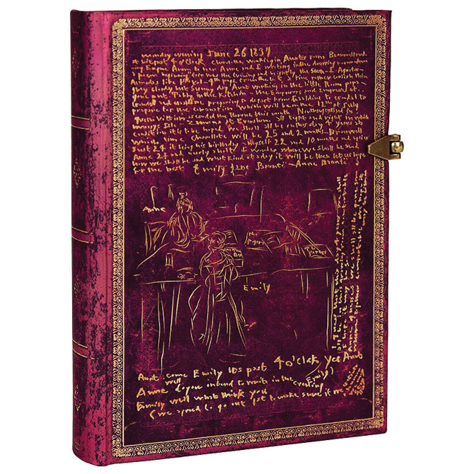 Notes 13x18cm-midi crte 120L kopča The Bronte sisters Paperblanks PB5294-4