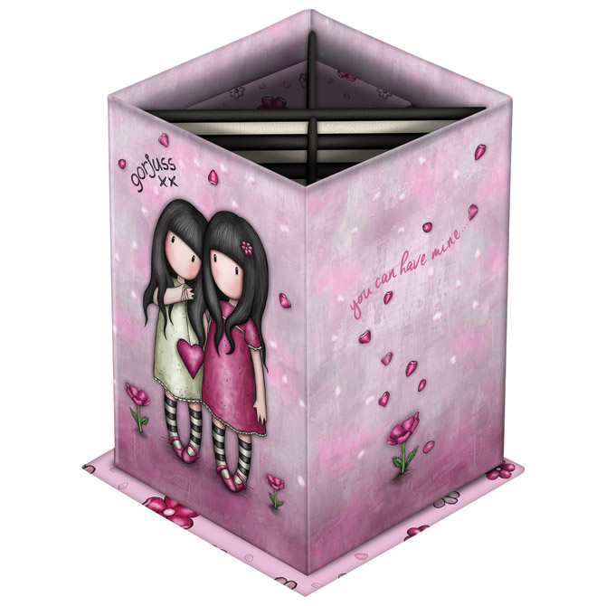 Čaša za olovke karton kvadratna sa postoljem You Can Have Mine Gorjuss 404GJ06!!