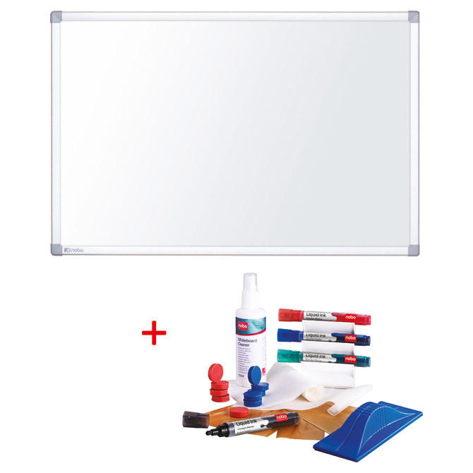 -Ploča magnetna 55" widescreen tanki okvir Nano Clean Nobo 1905298 bijela