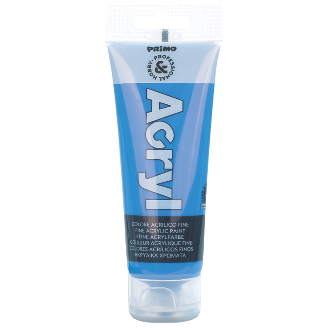 Boja akrilna  75ml pvc tuba Primo 420TA75501 plava cyan