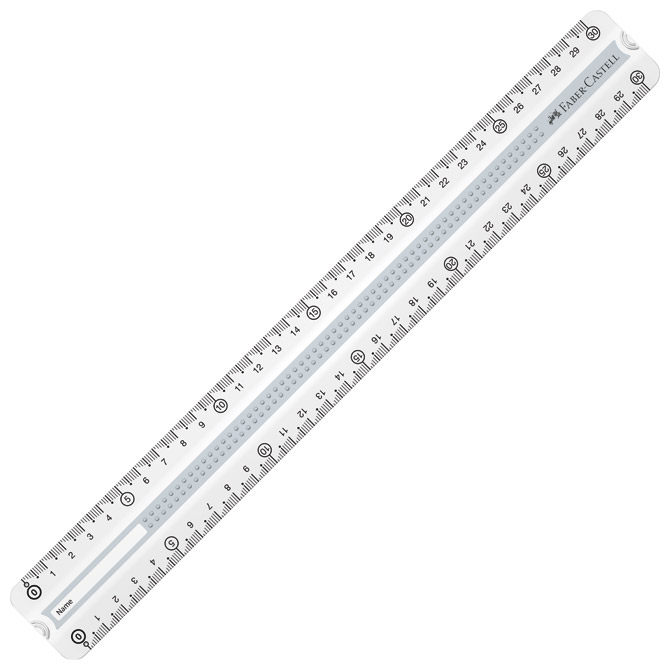Ravnalo pvc 30cm Grip 2001 Faber Castell 171030 blister