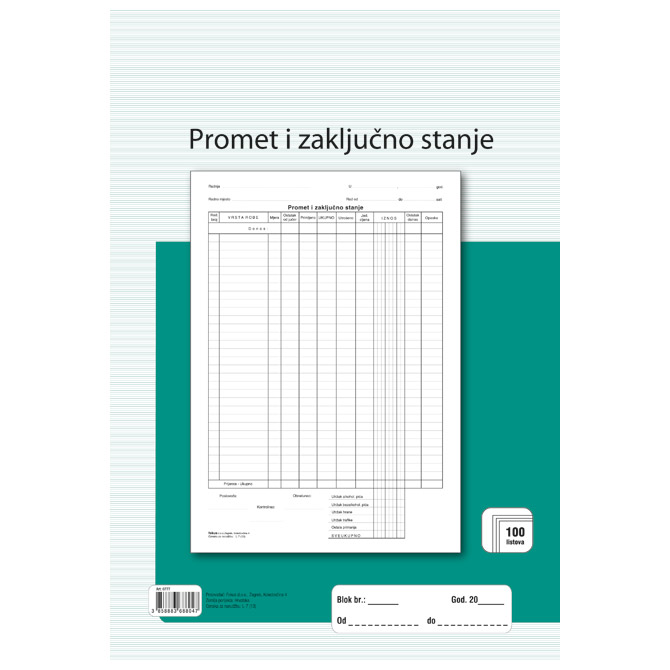 [000000817] Obrazac L-7 promet i zaključno stanje A4 Fokus