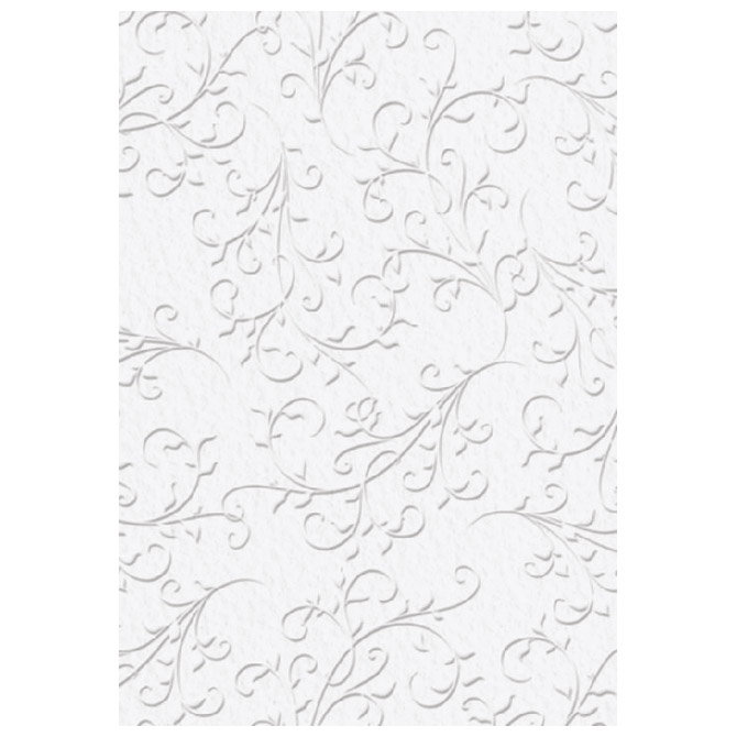 Papir ukrasni s uzorkom A4 220g pk20 Primavera Firenze Heyda 20-47726 35 bijeli