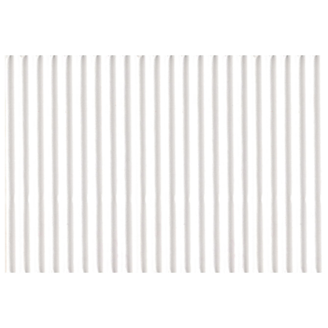 Papir ukrasni dvoslojni rebrasti B2 pk10 300g Heyda 20-47132 00 bijeli