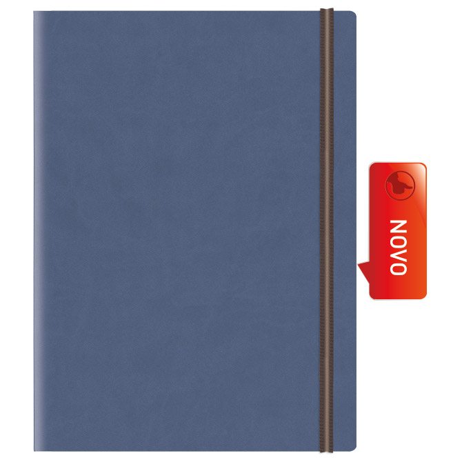 Rokovnik A4 Bahamas s gumicom 480 indigo plavi