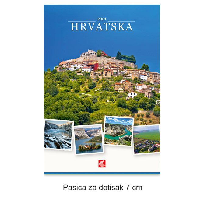 Kalendar "Hrvatska 2025" 13 listova, spirala KAL.