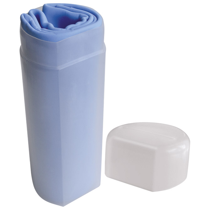 Ručnik pamučni za sport u pvc tubi plavi!!