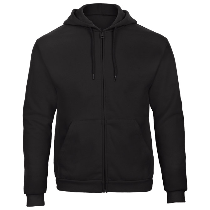 Majica dugi rukavi zip B&C ID.205 270g crna XL!!