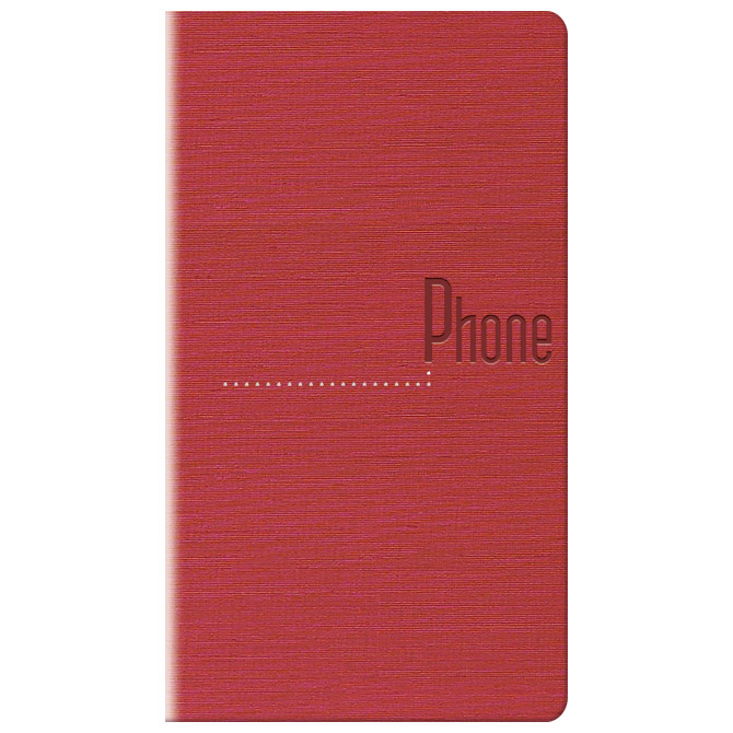 Adresar telefonski  70x136mm A-Ž India 989 crveni