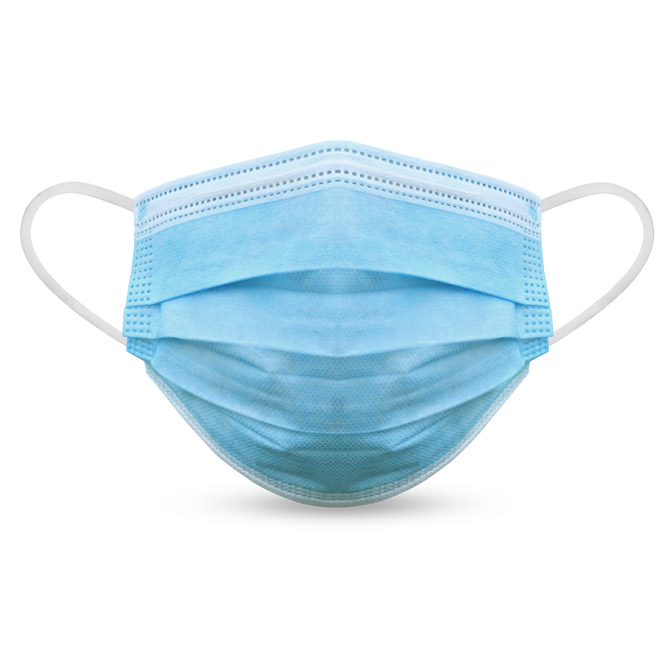Maska za lice zaštitna jednokratna (medicinska) 3-slojna pk50