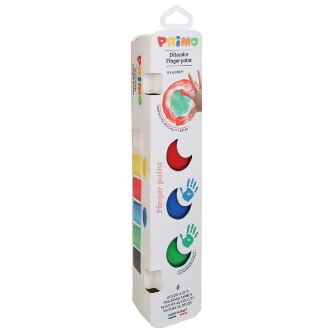 Boja tempera za ruke   40ml u čaši 4boje Primo 2251TD40S4 blister