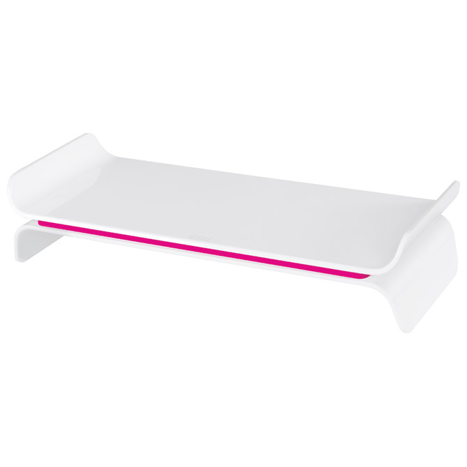 +Stalak za monitor Stand Ergo Wow Leitz 65040023 rozi/bijeli