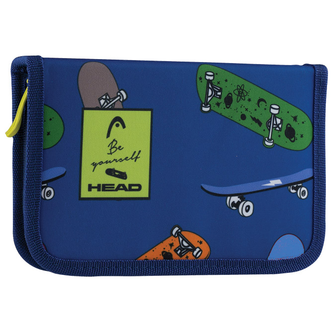 Pernica prazna 1zip 2preklopa Skateboard Head 503020008 plava!!