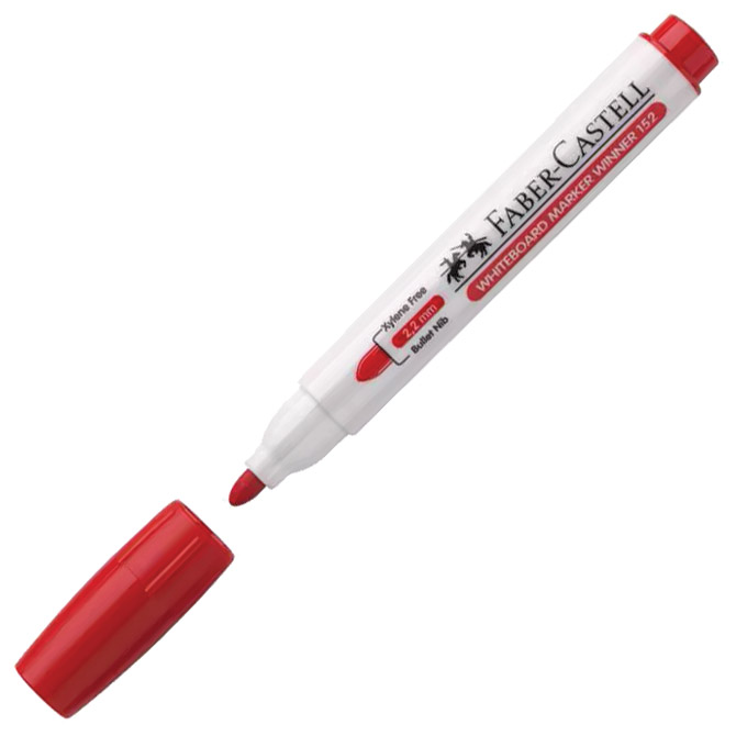Marker za bijelu ploču 2,2mm Winner 152 Faber-Castell 159321 crveni!!