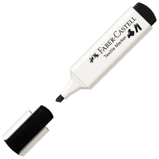 Marker za tekstil 1-5 mm Faber-Castell 159525 crni