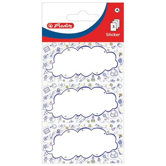 Etikete školske papir oblaci Herlitz 50034277 (300006079) blister