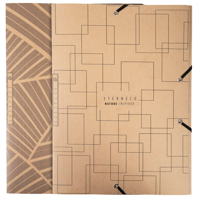 Fascikl klapna s gumicom karton reciklirani A4 Eterneco Exacompta 55847E sortirano!!